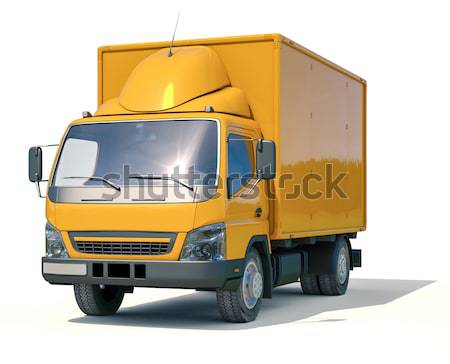 Stock photo: Truck on a light background