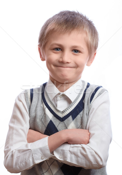 Boy on a white background Stock photo © Supertrooper