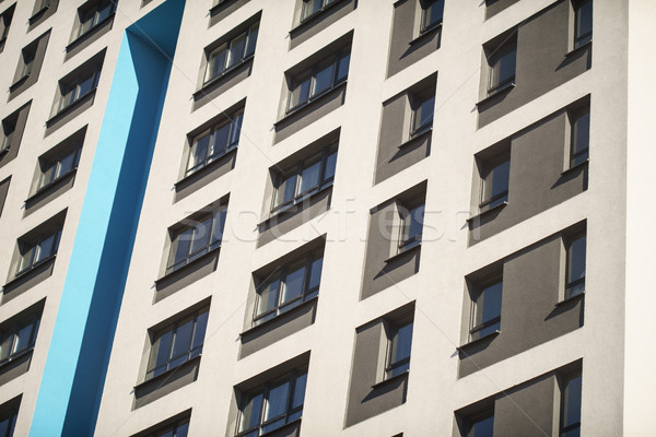 Appartement complex Windows gebouw hemel flatgebouw Stockfoto © Supertrooper