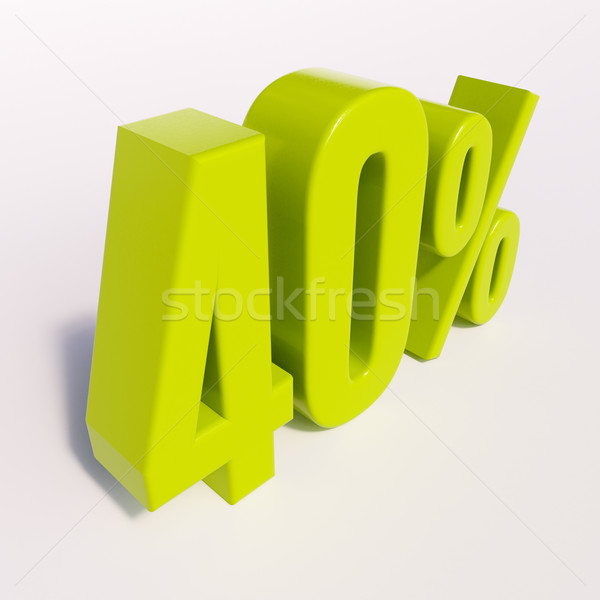 Percentage sign, 40 percent Stock photo © Supertrooper
