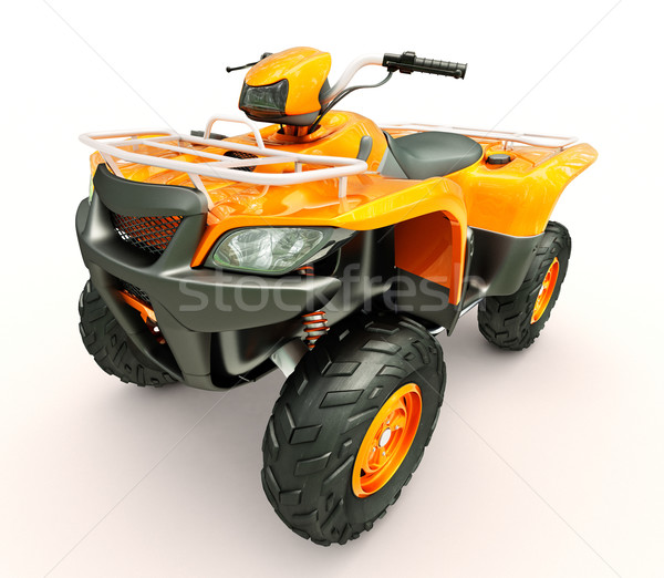Moto deportes luz naranja ejecutando velocidad Foto stock © Supertrooper