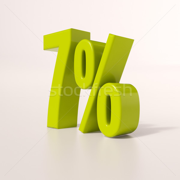 Percentage sign, 7 percent Stock photo © Supertrooper