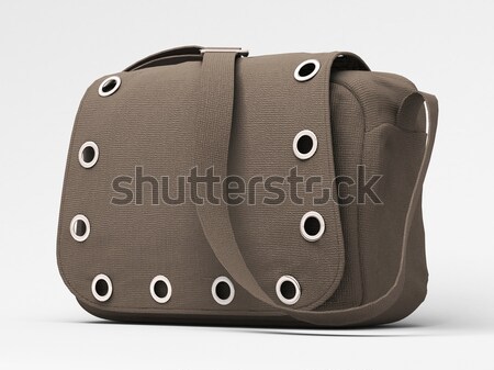 Grey handbag with studs Stock photo © Supertrooper