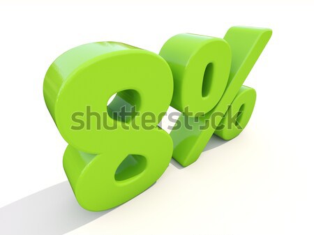 60% percentage rate icon on a white background Stock photo © Supertrooper