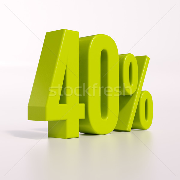 Percentage sign, 40 percent Stock photo © Supertrooper