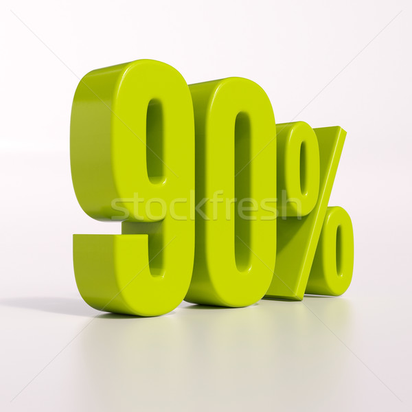 Percentage sign, 90 percent Stock photo © Supertrooper