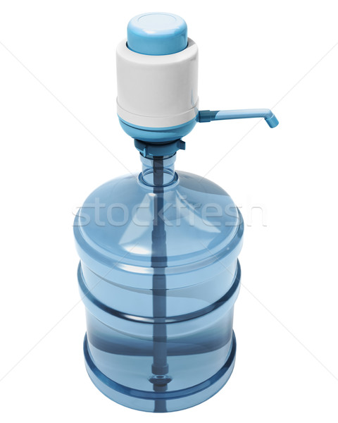 Bottle of water with the pump Stock photo © Supertrooper