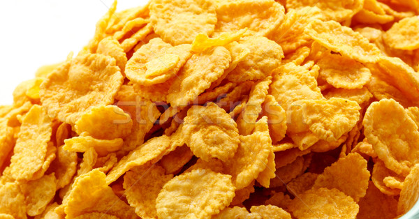 Close up of cornflakes Stock photo © Supertrooper