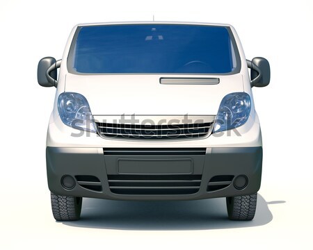 Commercial van isolated Stock photo © Supertrooper