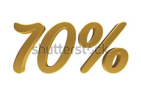 3D 70 percent isolated Stock photo © Supertrooper