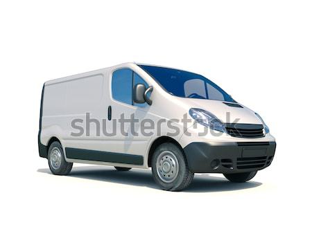 Gray commercial delivery van Stock photo © Supertrooper