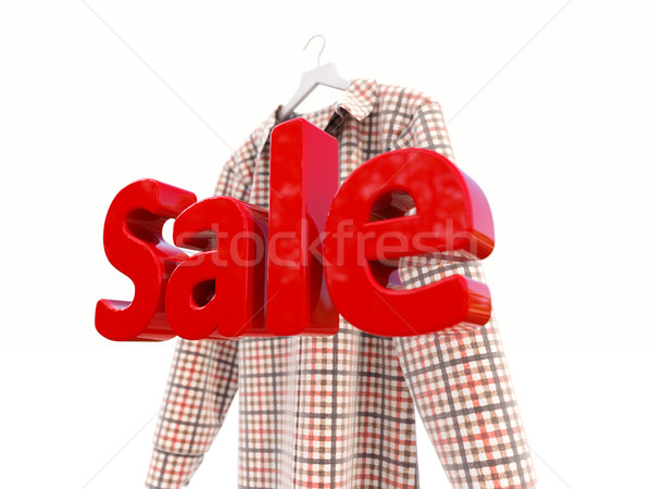 De vendas camisas luz negócio mercado estoque Foto stock © Supertrooper