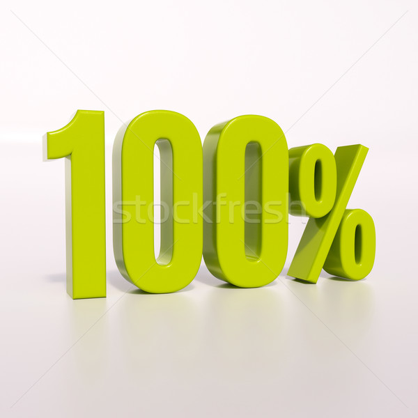 Percentage sign, 100 percent Stock photo © Supertrooper