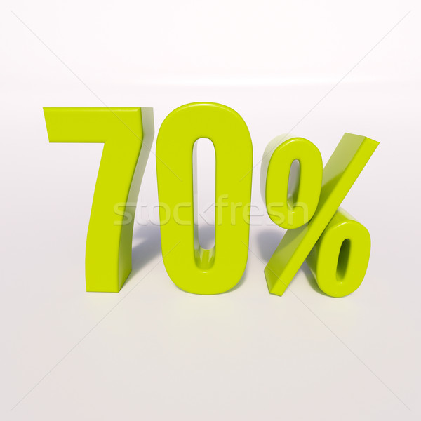 Percentuale segno cento rendering 3d verde sconto Foto d'archivio © Supertrooper