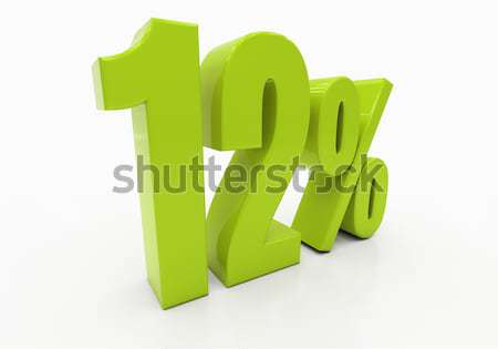 3D pour cent réduction 3d illustration vert [[stock_photo]] © Supertrooper