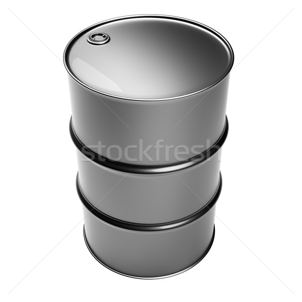 Industrial barril isolado branco negócio metal Foto stock © Supertrooper