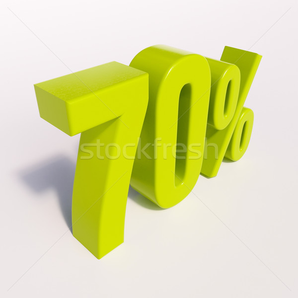 Percentuale segno cento rendering 3d verde sconto Foto d'archivio © Supertrooper