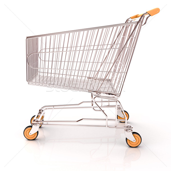 Shopping cart isolated Stock photo © Supertrooper