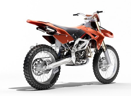 Classic motorcycle isolated Stock photo © Supertrooper