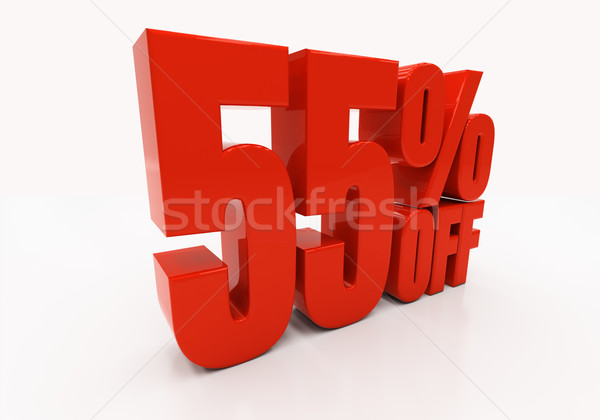 3D 55 percent Stock photo © Supertrooper