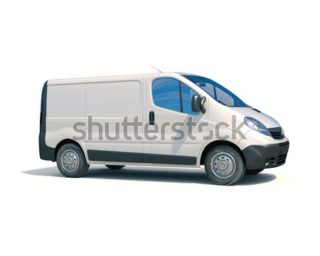 White commercial delivery van Stock photo © Supertrooper