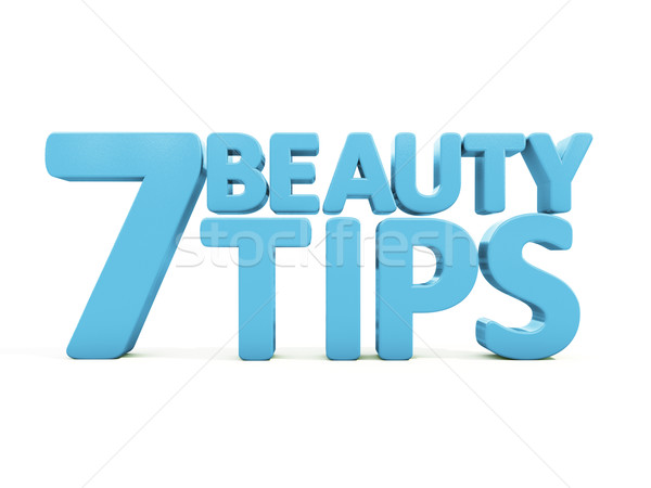 3D beauté conseils blanche 3d illustration mode [[stock_photo]] © Supertrooper