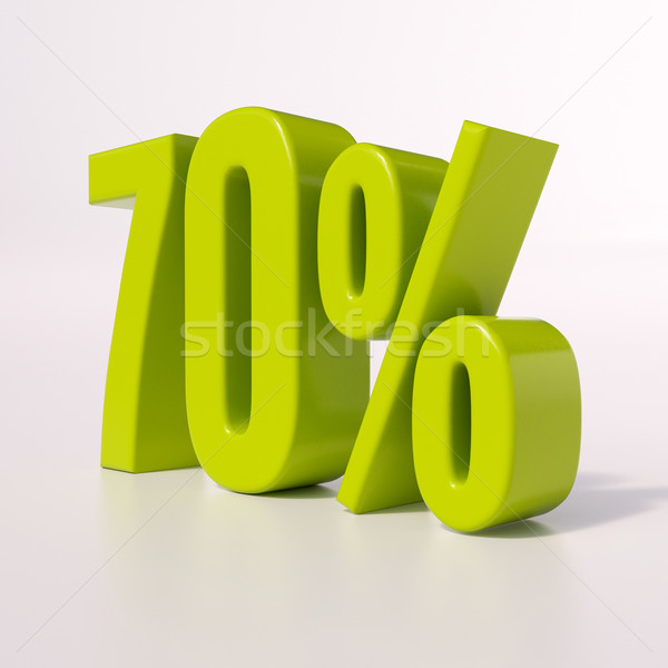 Percentage sign, 70 percent Stock photo © Supertrooper