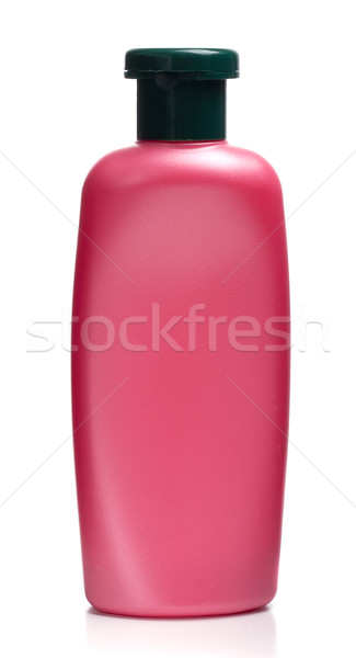 Sticlă şampon izolat alb lumina umbra Imagine de stoc © Supertrooper
