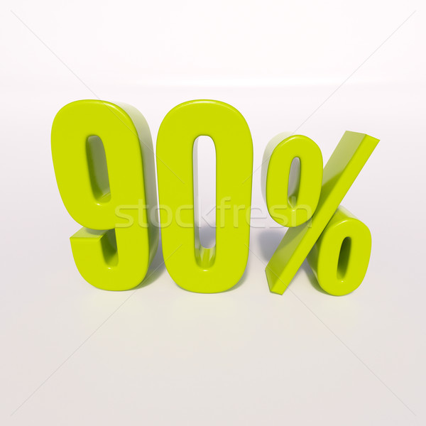 Percentage sign, 90 percent Stock photo © Supertrooper