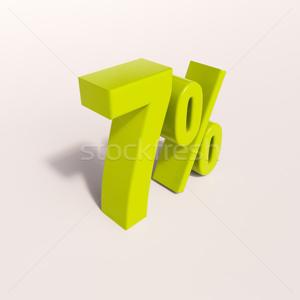Percentage sign, 7 percent Stock photo © Supertrooper