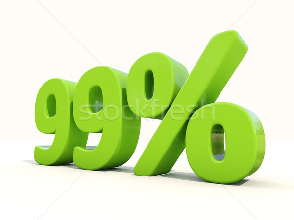 99% percentage rate icon on a white background Stock photo © Supertrooper