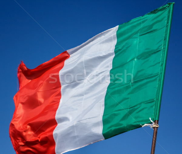 Flag Italy Closeup Stock photo © Supertrooper