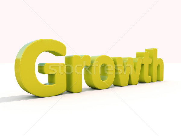 3d word growth Stock photo © Supertrooper
