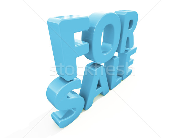 3D sprzedaży ikona biały 3d ilustracji działalności Zdjęcia stock © Supertrooper