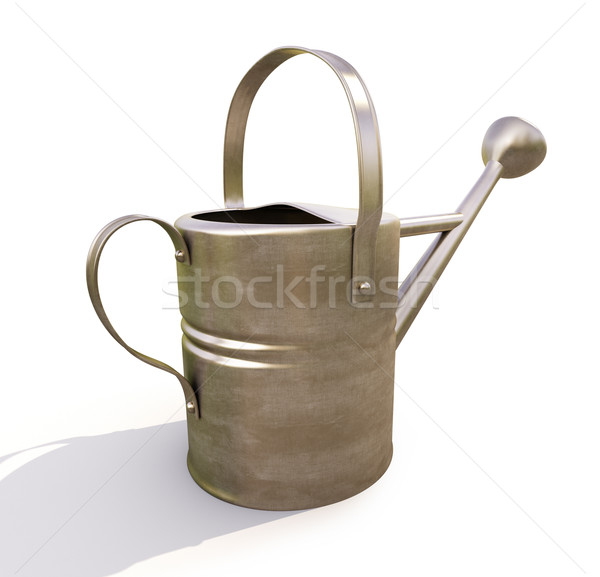 Stock photo: Watering can made of metal