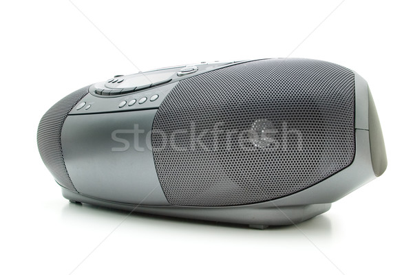 Cd de audio aislado orador botón Foto stock © Supertrooper