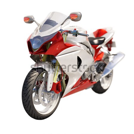 Powerful sportbike isolated Stock photo © Supertrooper