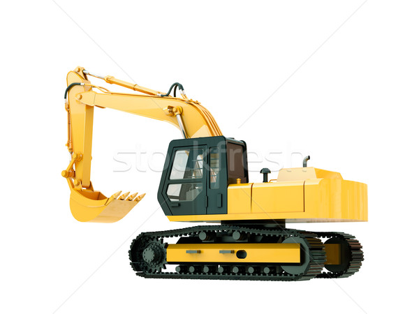 Excavator isolated  Stock photo © Supertrooper
