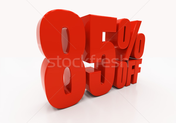 3D 85 percent Stock photo © Supertrooper