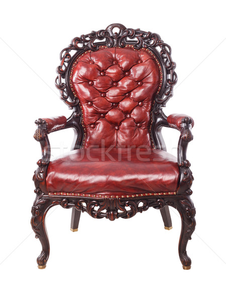 Classic leather luxury big boss chair Stock photo © Supertrooper
