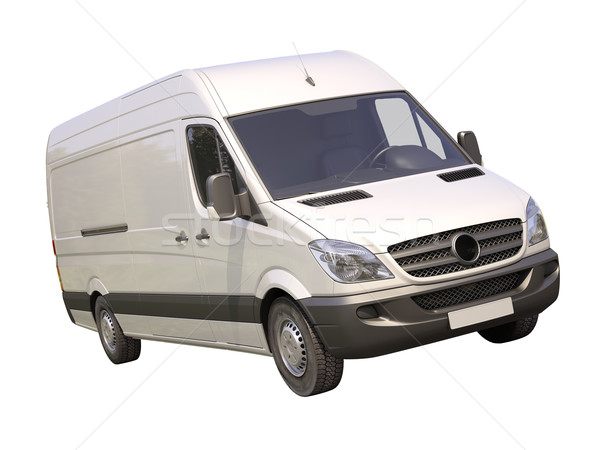 Commercial van isolated Stock photo © Supertrooper