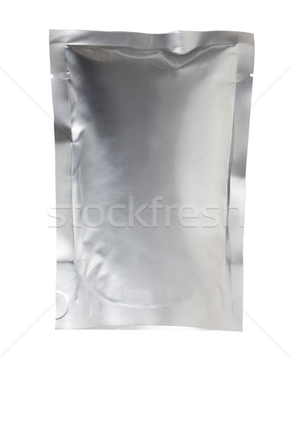 Aluminium zak film achtergronden plastic pakket Stockfoto © Suriyaphoto