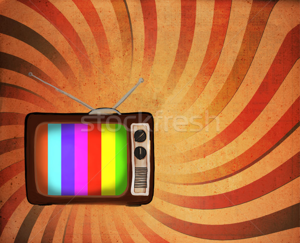 Retro tv televisione abstract film sfondo Foto d'archivio © Suriyaphoto