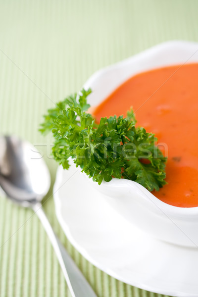 Sopa de tomate rojo tomate comer líquido sopa Foto stock © susabell