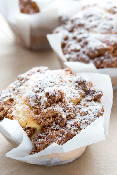 Fahéj muffinok torta reggeli desszert friss Stock fotó © susabell