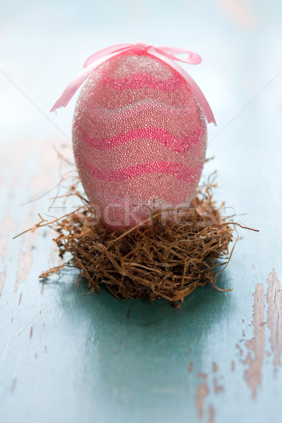 Rózsaszín húsvéti tojás tojás háttér minta ünnep Stock fotó © susabell