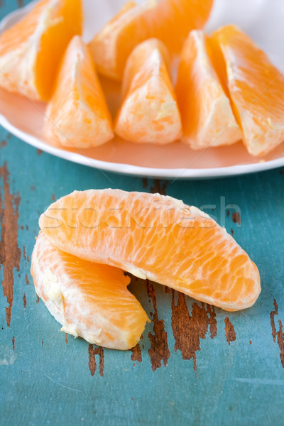 апельсинов продовольствие оранжевый Cut здорового цитрусовые Сток-фото © susabell