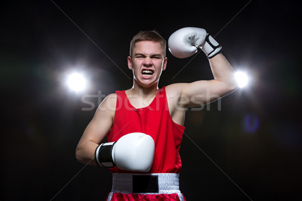 Jungen Boxer Rot Form Jugendlich Weiss Stock Foto C Svetlana Mandrikova Svetography Stockfresh