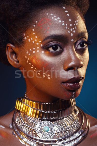 Belle noir fille cristal couronne jeunes [[stock_photo]] © svetography