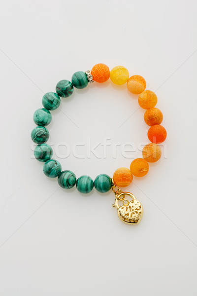 природного каменные браслет оранжевый Сток-фото © svetography